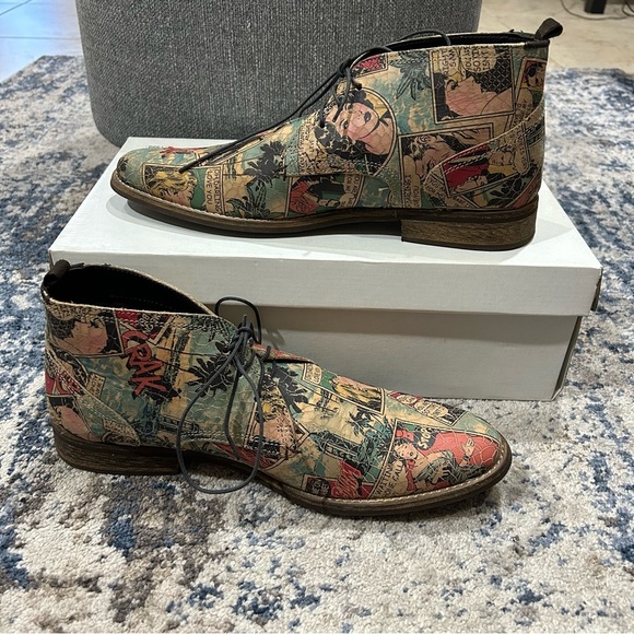 Steve Madden Garfield Comic Strip Lace-Up Chukka Boots Size 8 Men’s main image 4